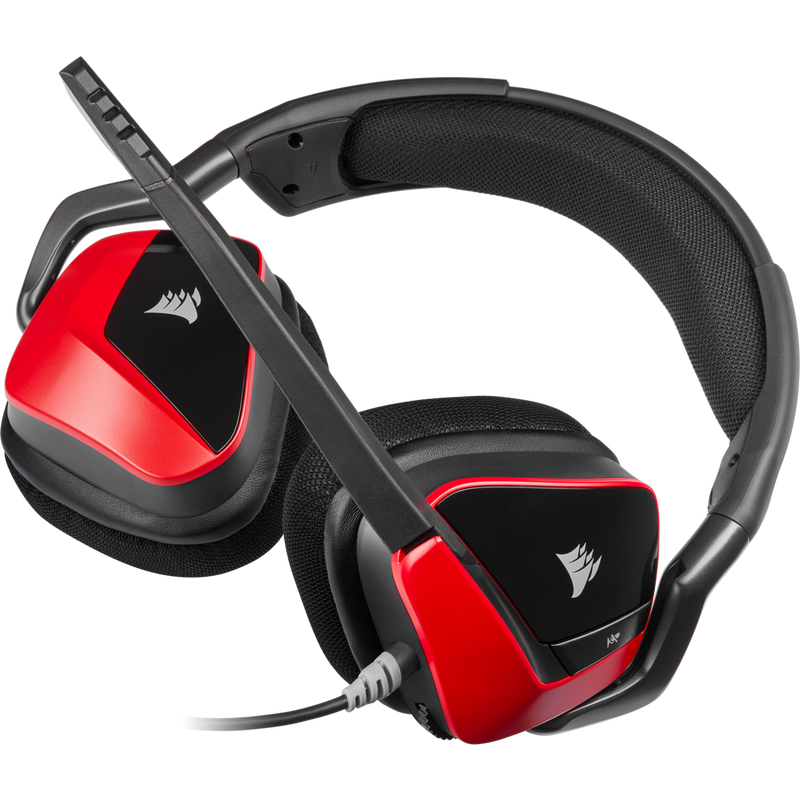 Corsair Void Elite 7.1 Surround Sound Gaming Headset (Cherry) OPEN BOX