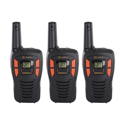 Cobra ACXT145 Compact 22-Channel Two-Way Radio - 16-mile Range - 3 Pack