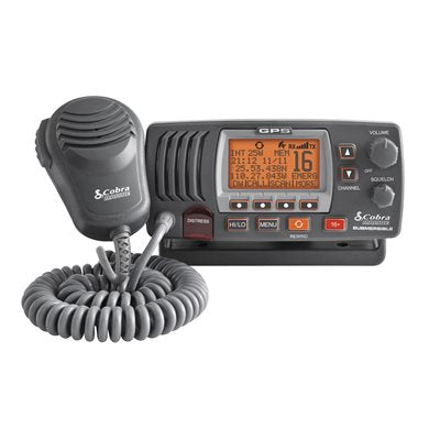 Cobra MR F77B GPS 25 Watt Fixed Mount VHF Marine Radio with GPS