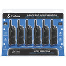 Cobra Pro PX650 Professional FRS Two-Way Radios With Surveillance Headset - 6 Pack