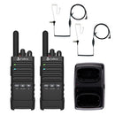 Cobra Pro PX650 Professional FRS Two-Way Radios With Surveillance Headset - 2 Pack