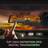 GekoGear Orbit D400 4K Rearview Mirror Dash Cam with 1080P Backup Cam