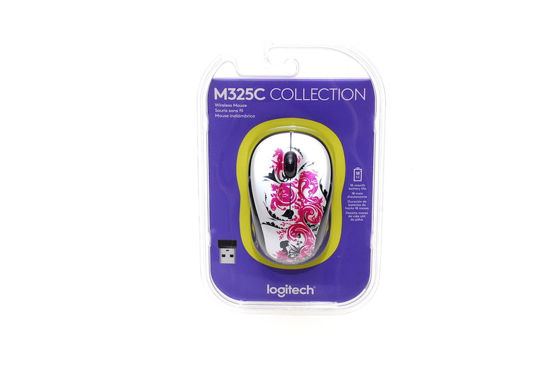 Souris sans fil Logitech M325c (spirale florale)