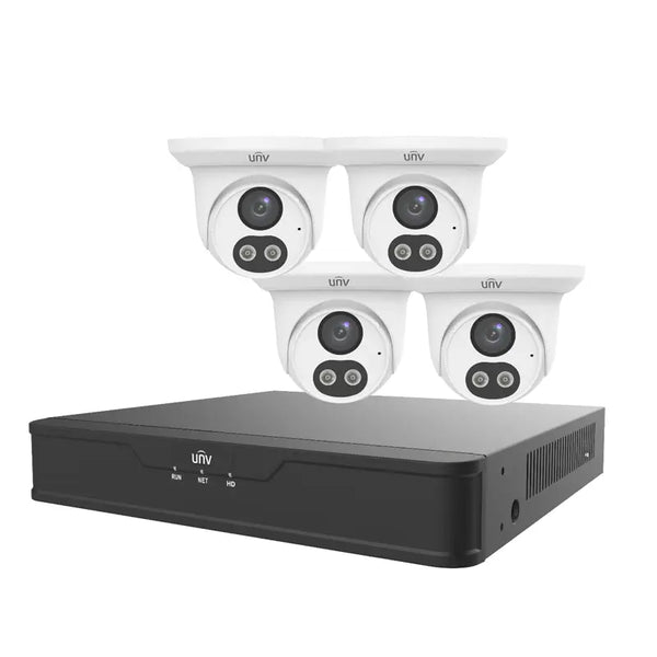 Uniview UNV Smart Dual Light Camera Kit 4 Channel NVR + 4x 4MP