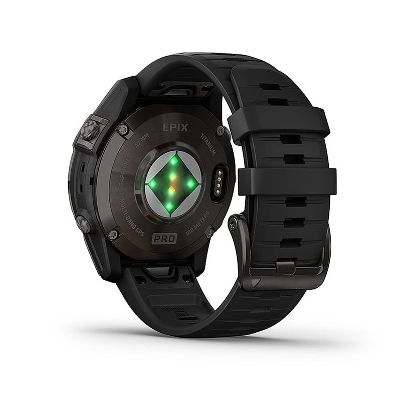 GARMIN Epix Pro - Sapphire Edition 47mm Smartwatch –  Carbon Gray DLC Titanium with Black Band