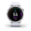 GARMIN Epix Pro - Standard Edition Smartwatch – Silver with Whitestone Band