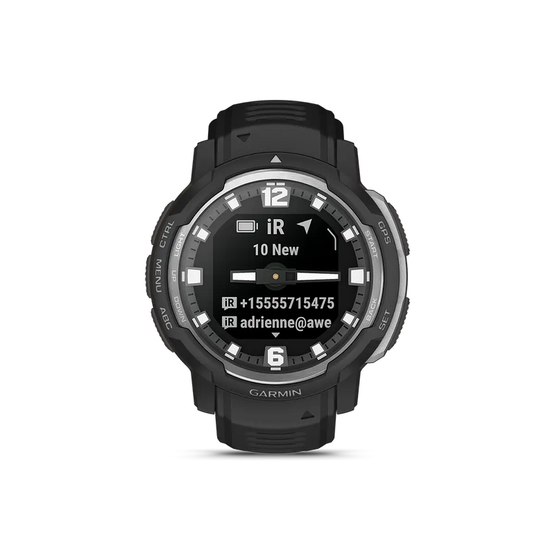 GARMIN Instinct Crossover - Standard Edition Smartwatch (Black)