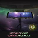 GekoGear Orbit D400 4K Rearview Mirror Dash Cam with 1080P Backup Cam