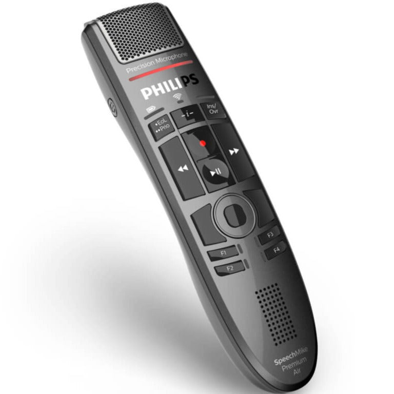Philips SpeechMike Premium Air Wireless Dictation Microphone (Push Button) + Philips AirBridge ACC4100 Wireless Adapter