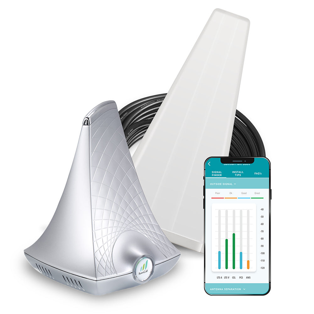 SureCall Flare Plus 5G 6-Band In-Building Cell Signal Booster Kit
