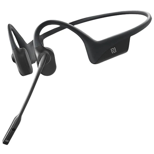 Shokz OpenComm UC with USB-A Dongle Cosmic Black Bluetooth Stereo Headset Noise Cancelling Boom Mic Bone Conduction - Water Resistant IP55