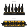 DeWalt DXFRS300 Rechargeable Two-Way Radio with 6 Port Charger - 6 Pack