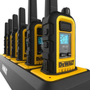 DeWalt DXFRS800 Rechargeable Two-Way Radio with 6 Port Charger - 6 Pack