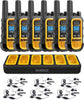 DeWalt DXFRS300 Rechargeable Two-Way Radio with 6 Port Charger and Headset Bundle - 6 Pack