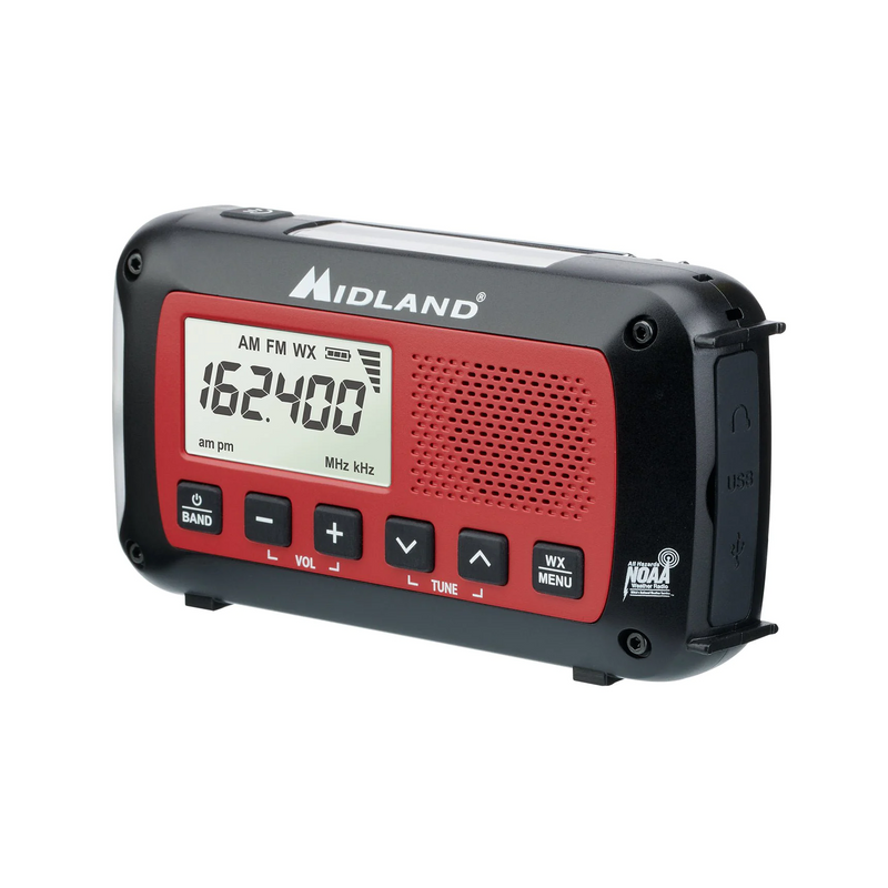 Midland ER210 Radio d'alerte météo à manivelle d'urgence