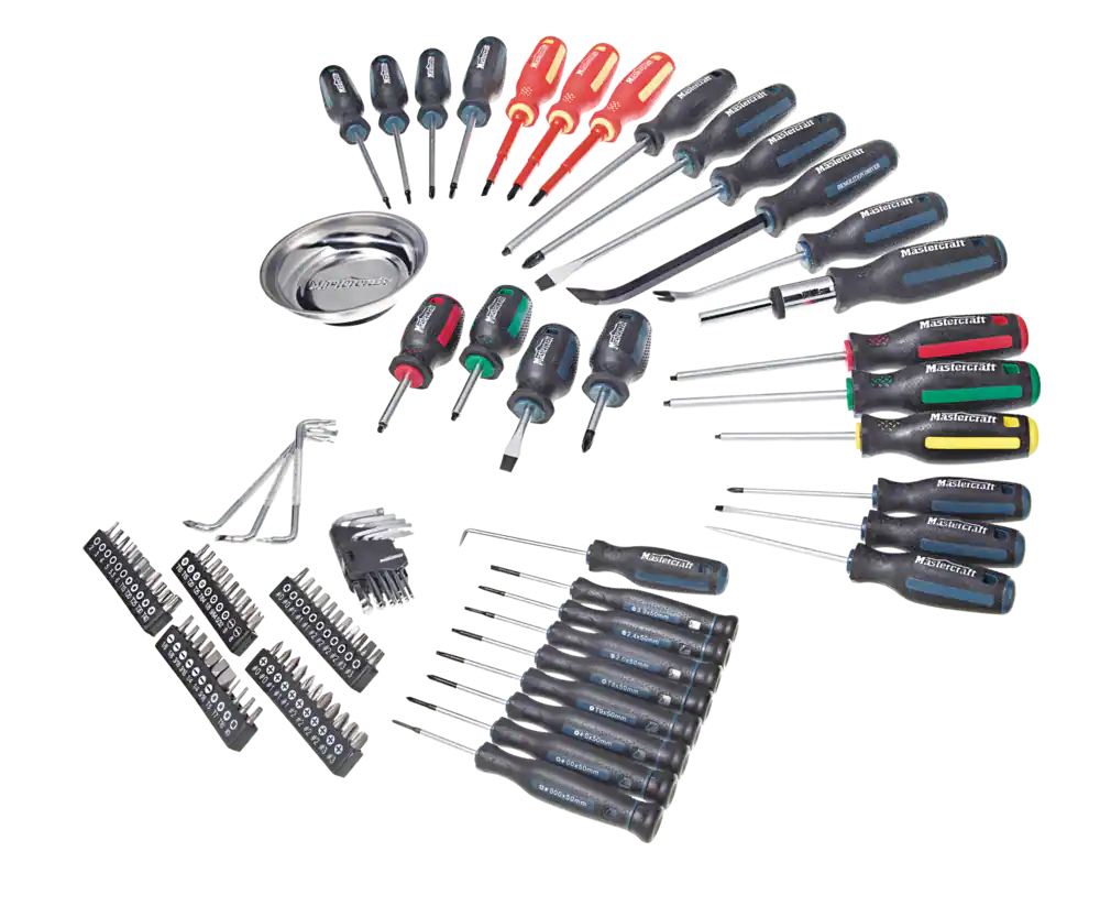 Mastercraft 100 deals piece screwdriver set