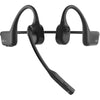 Shokz OpenComm2 UC with USB-A Dongle Cosmic Black Bluetooth Stereo Headset Noise Cancelling Boom Mic with Mute Button - Bone Conduction - Zoom Certified