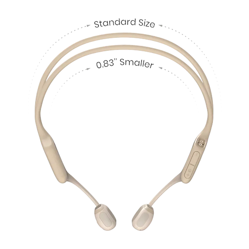 Shokz OpenRun PRO Mini Bluetooth Headset with Noise Cancelling Mic Premium Bone Conduction (Beige)