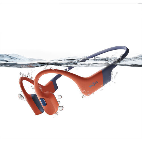 Shokz OpenSwim Pro Open-Ear Bluetooth 5.4 and MP3 Player Swimming Headset (Red)