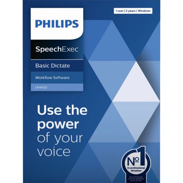 Philips SpeechExec Basic Dictate Software (2 Year Subscription) - Download