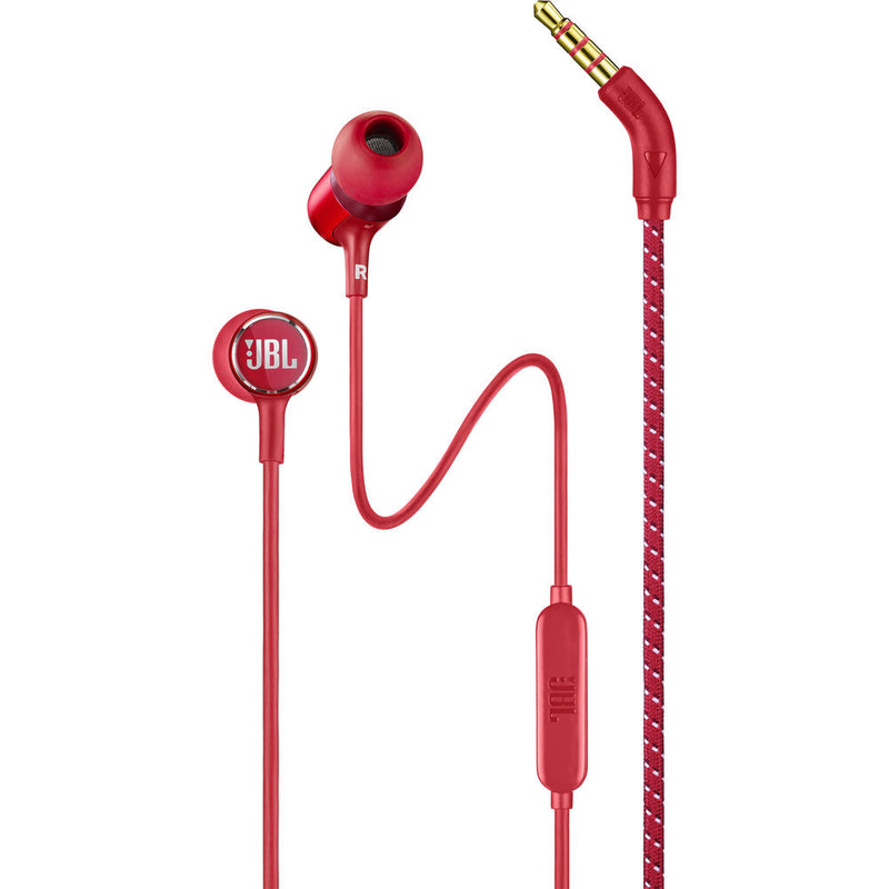 JBL LIVE 100 Wired Headphones (Red)