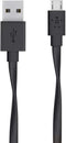 Belkin MIXIT 6' Flat Micro-USB to USB-A Cable (Black)