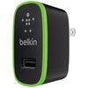 Belkin 2.1 Amp/10 Watt Lightning USB Port-2 Home and Travel Wall Charger (Black)