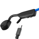 Casque Bluetooth Shokz OpenMove avec conduction osseuse de micro (bleu d'altitude)