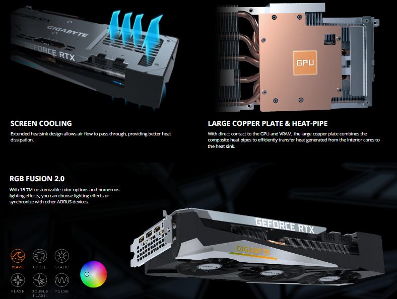 Gigabyte GeForce RTX 3070 TI 8 Go Gaming OC Graphics Carte