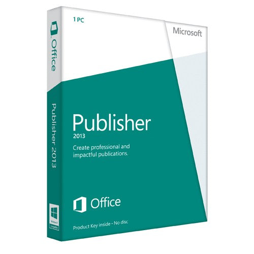 Microsoft Publisher 2013 - Boîte de carte-clé
