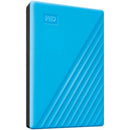 Western Digital My Passport 2TB USB3.0 Portable External Hard Drive (Blue)