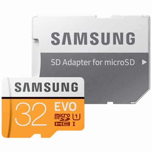 Carte mémoire Samsung MicroSDHC Classe 10 32 Go EVO