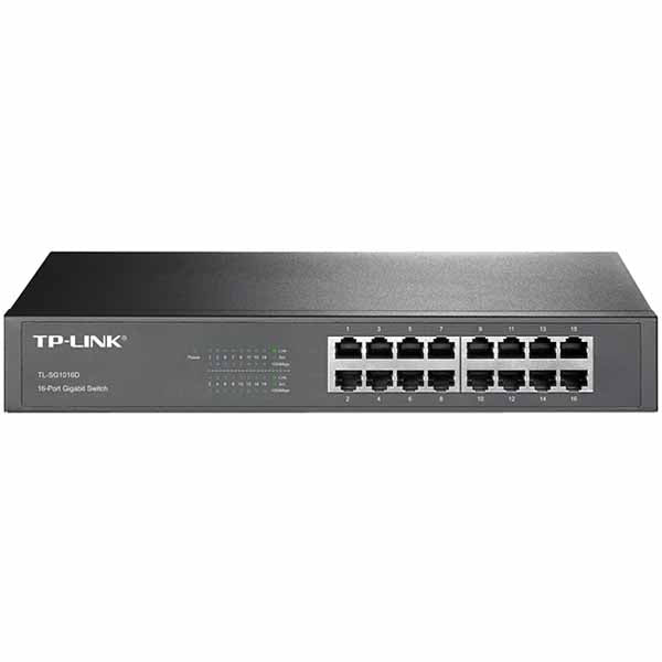 Commutateur TP-Link TL-SG1016D 16 ports Gigabit pour bureau/montage en rack