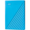 Western Digital My Passport 2TB USB3.0 Portable External Hard Drive (Blue)