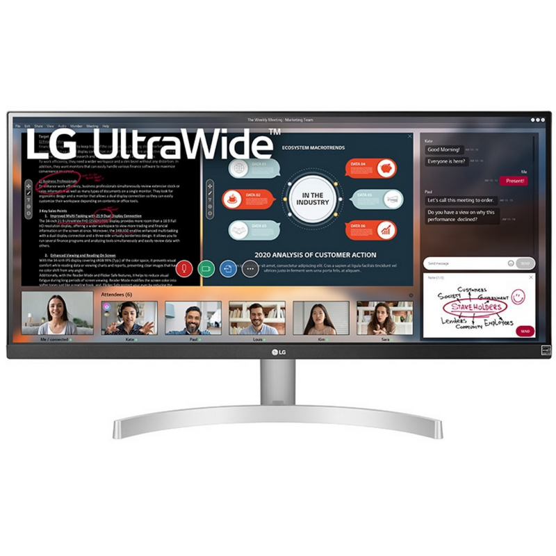 LG 29WN600-W 29 inch 21:9 UltraWide WFHD IPS HDR10 Monitor with FreeSync