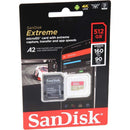 SANDISK 512 Go Extreme Micro SDXC UHS-I Memory Carte avec adaptateur