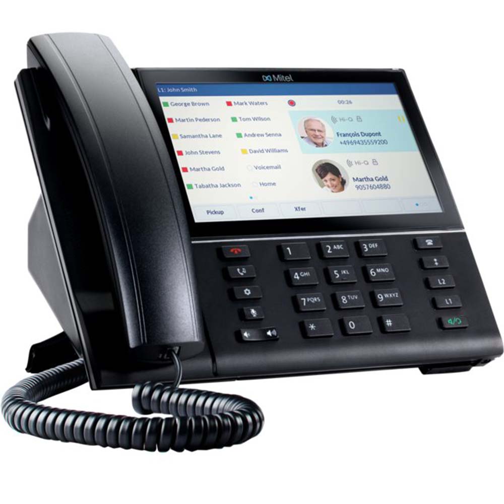 Mitel 6873 3-way Call Capability VoIP Phone (Black)