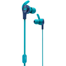 Monster ISport Atteignez des écouteurs intra-auriculaires câblés avec microphone (bleu)
