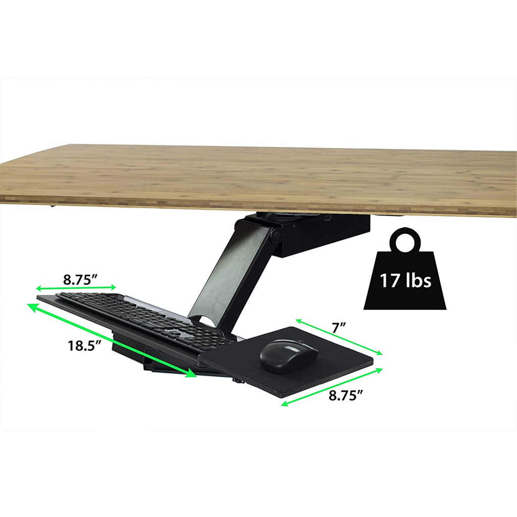 Uncaged Ergonomics Adjustable Standing Desk Keyboard Tray