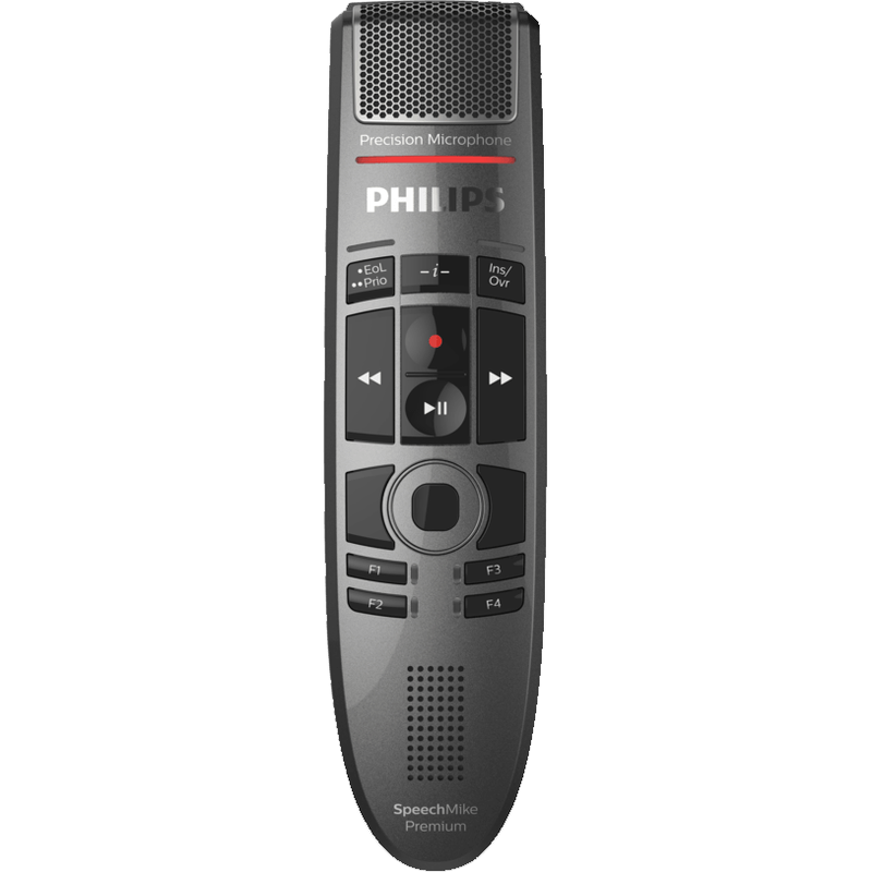 Philips SpeechMike Premium Touch Barcode Dictation Microphone (Push Button)