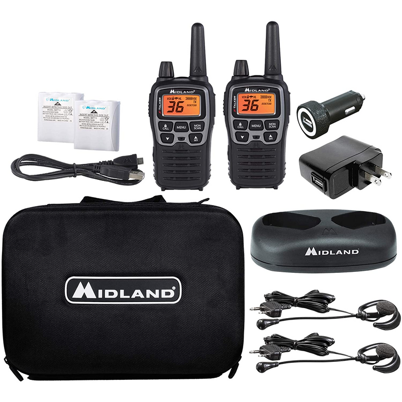 Midland X Talker T77VP5 38-Miles Two-Way Radios With Headset - 2 Pack