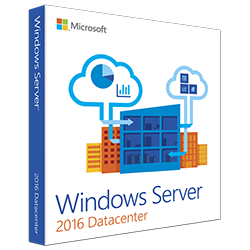 Centre de données Microsoft Windows Server 2016 16 cœurs 64 bits - OEM
