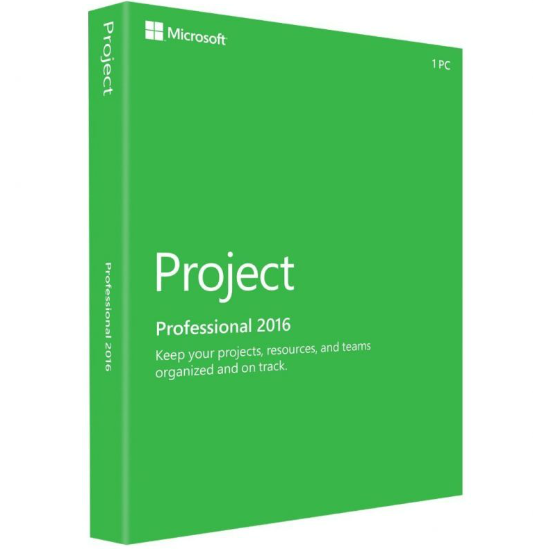 Ms Project Key Microsoft Project 2016 Professional - Key Card Box