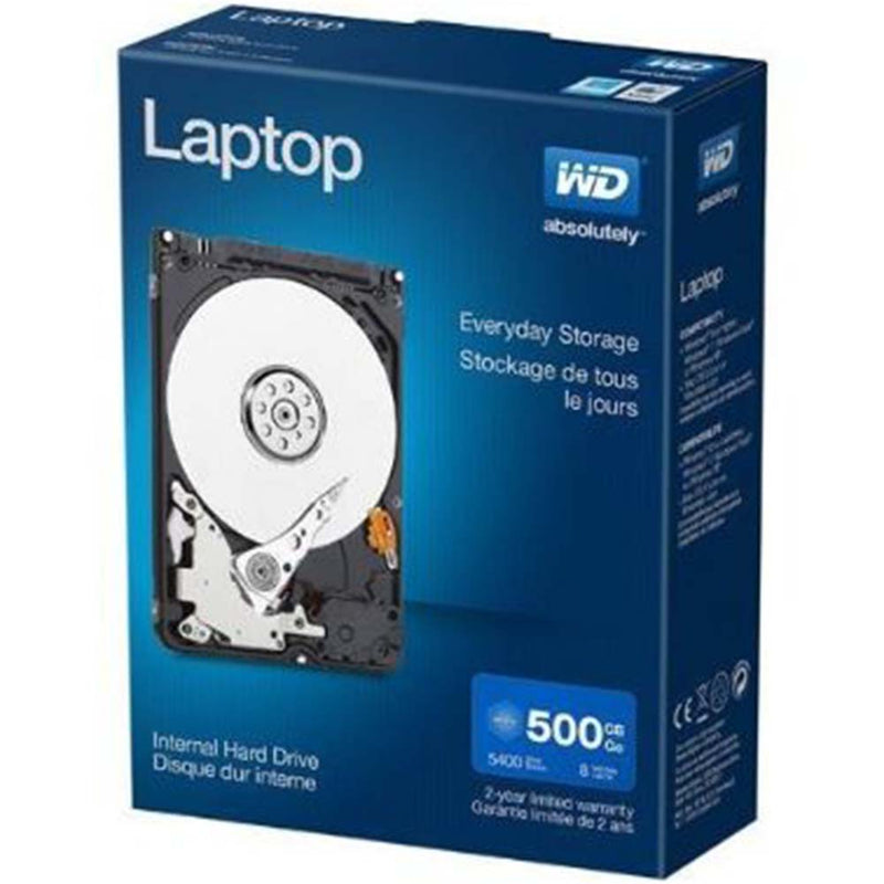 Western Digital Laptop Mainstream 500GB 5400 RPM 8MB Cache 2.5" Internal Hard Drive