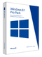 Pack Microsoft Windows 8.1 Pro (Mise à niveau Win 8.1 vers Win 8.1 Pro) - Boîte de carte-clé